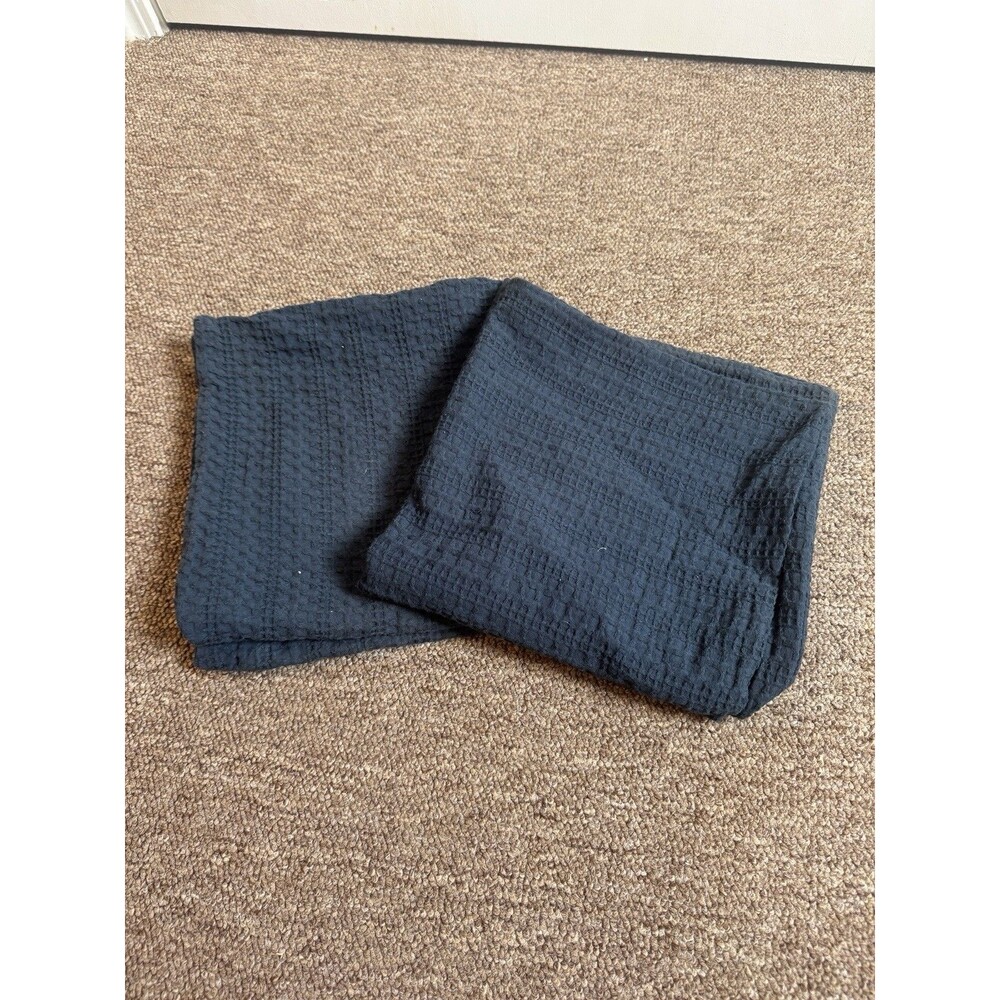 Blue Decorative Pillow Covers 20x20 Inch Pack of 2 Excellent Used Condition